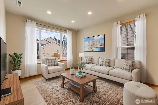 Virtual Staging of Living Room