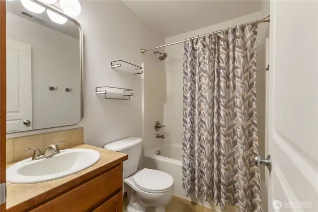 Hallway Bathroom with updated fixtures