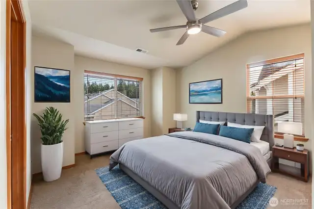 Virtual Staging of Primary bedroom