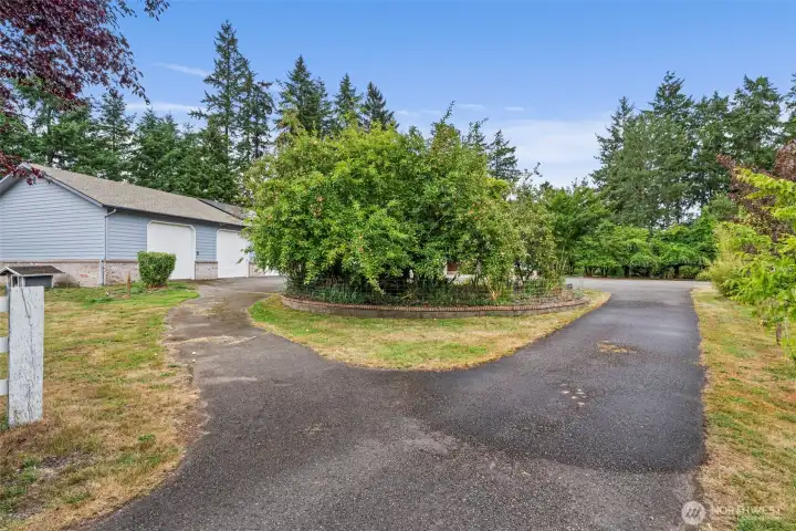 Circular Driveway for easy access to shop