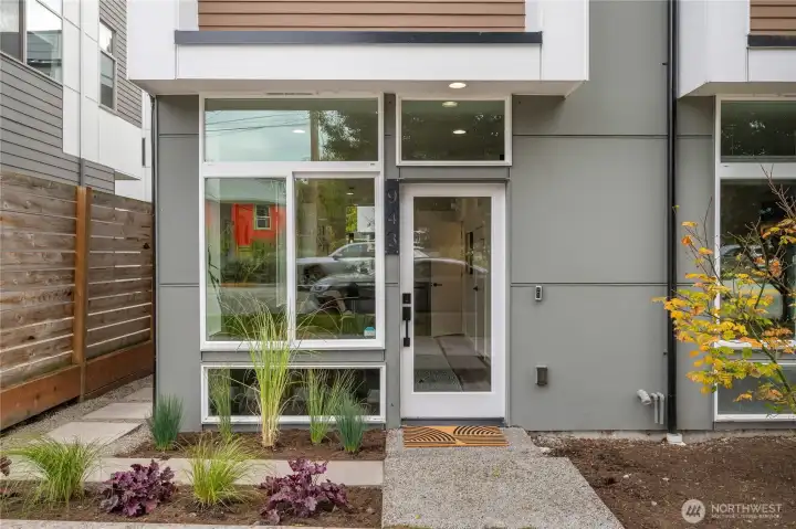 Space to garden out front and back