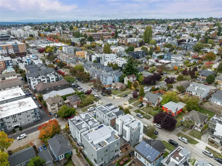 Great location for getting anywhere, being on the East side of Ballard