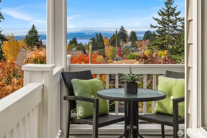 Deck off Main Floor with Views