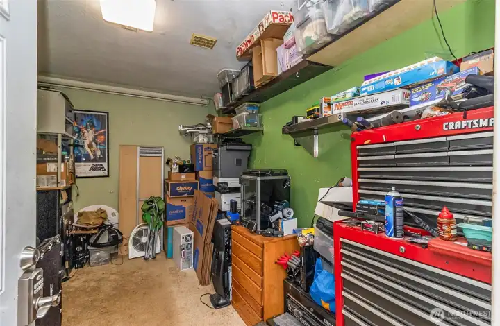 Interior Photo of the Storage Shed