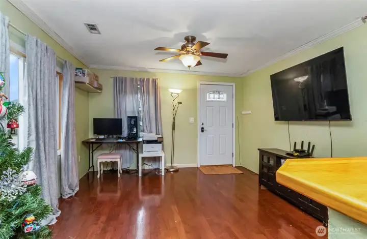 Looking from the Kitchen to the Front Door