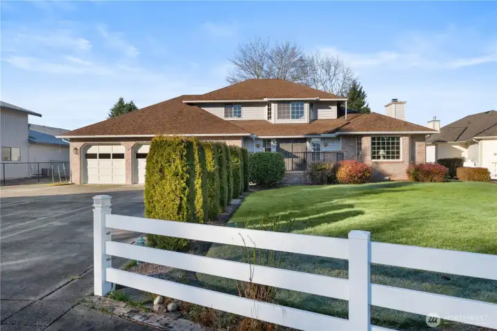 Home and lot is fully fenced.