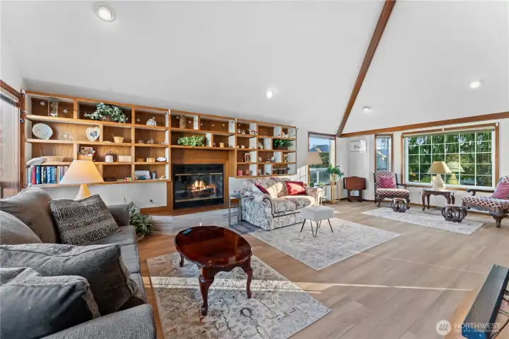 Great open living space and vaulted ceilings.