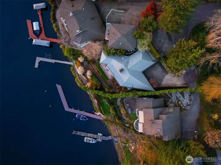 Guest parking pad at entrance to driveway