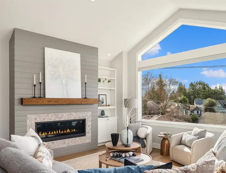 Gas Fireplace in living room