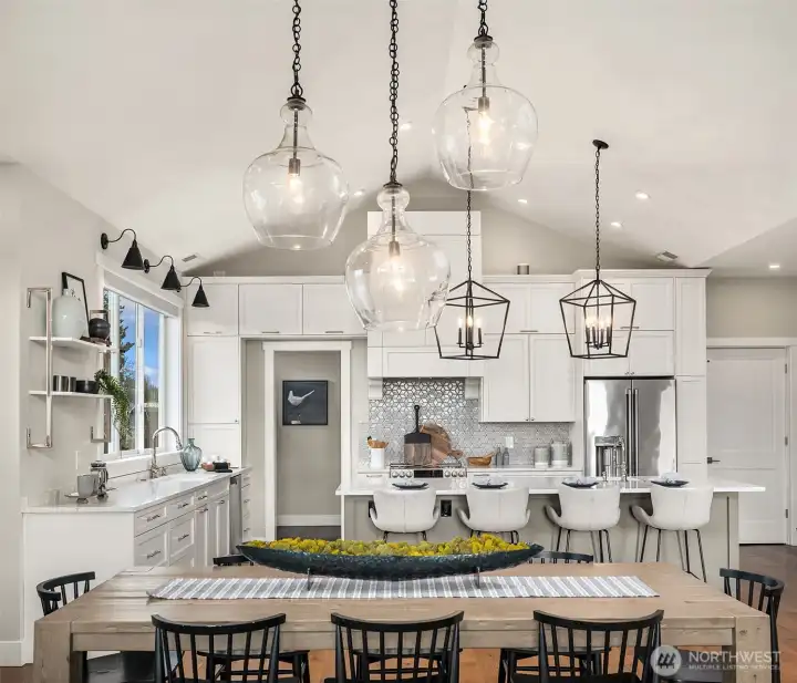 Tons of storage and large pantry/wet bar.