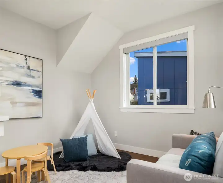 Play or office space off the living room.