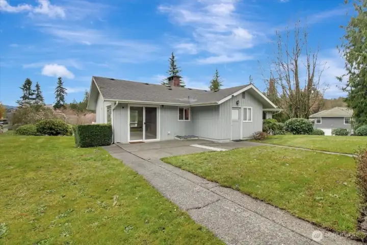 Back entry from carport