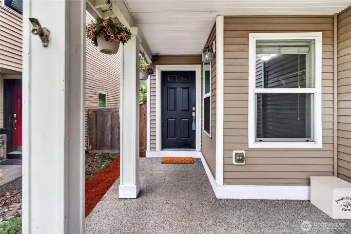 Covered exterior entrance