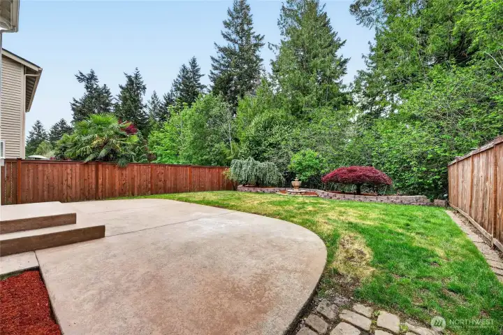 Spacious yard