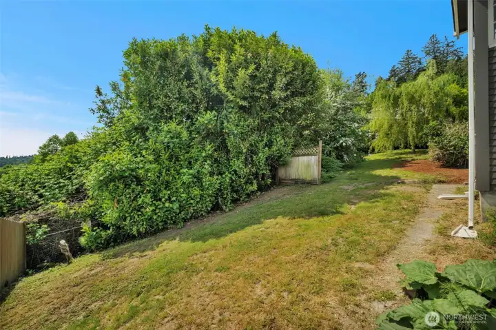 Gated side yard