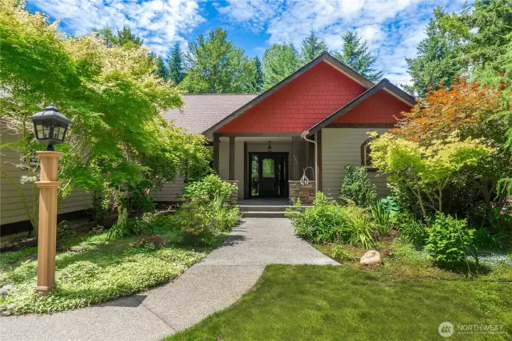 Inviting paved walkway