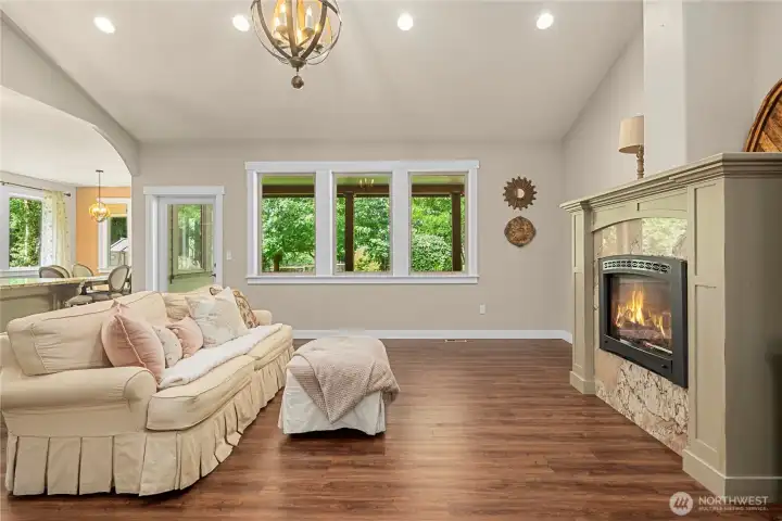 The LVP is a great finish that is dark enough to look elegant and not too dark that it shows every speck of dust