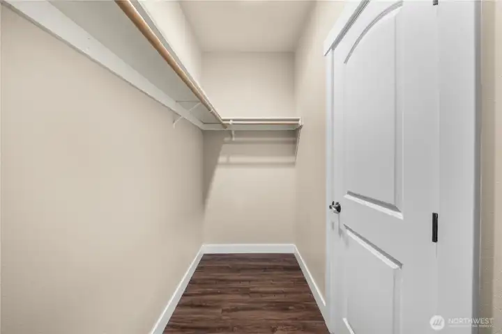 One of the primary closets