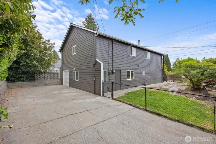 One car garage plus plenty of parking