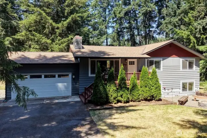 An oversized front deck welcomes you home. An oversized front deck welcomes you home.