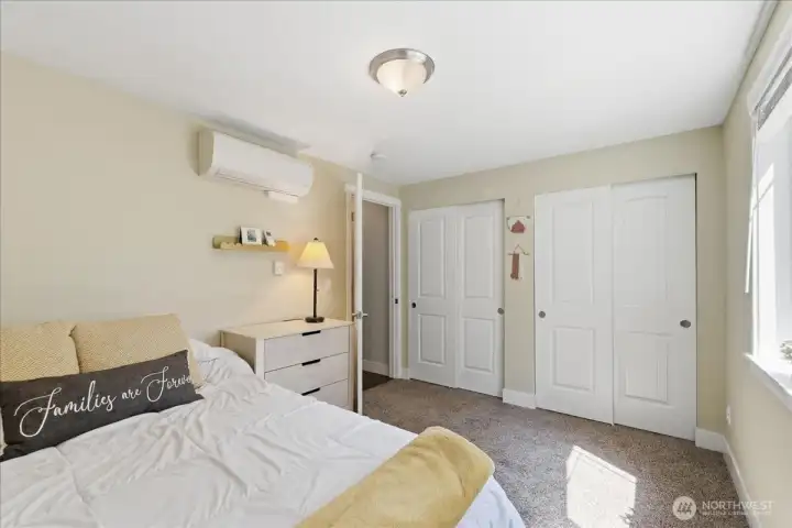 Bedroom two on main floor. Bedroom two on main floor.
