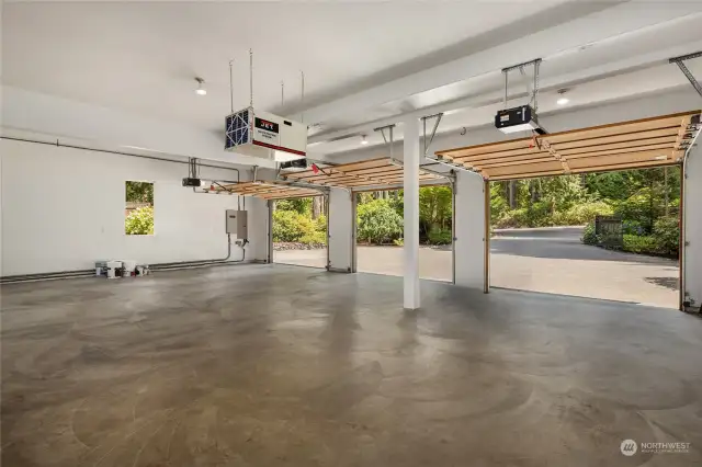 1,246 square foot garage with room for storage and a large shop.