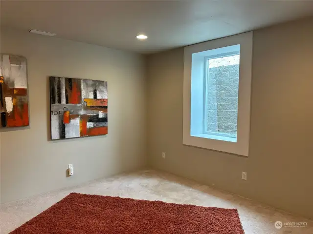 Basement apt living/bedroom