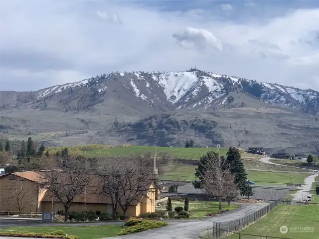 Great view of Chelan Butte from the home