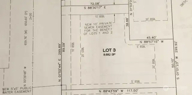 Lot 3 Plans with measurements