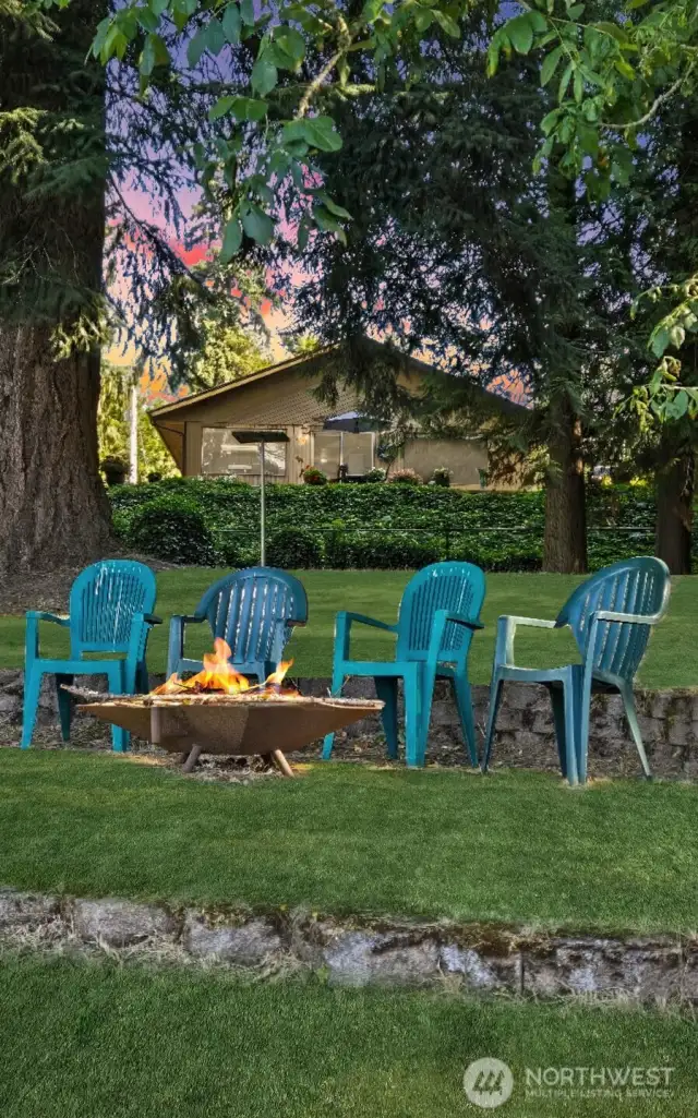 Enjoy the sound of the river while roasting s'mores! Tub down the river. Memories are made here!