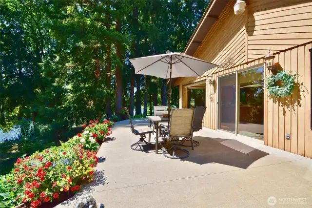 Landscaped for easy maintenace.