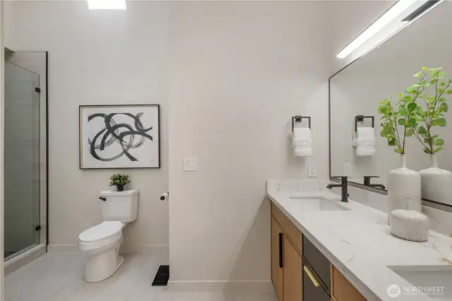 Updated primary bathroom.