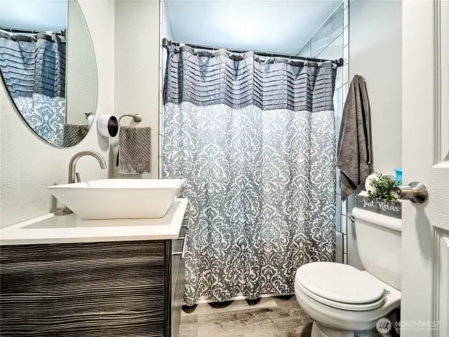 Bright lighting and modern finishes