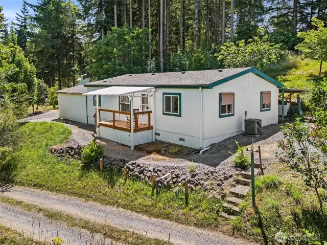 Welcome home! A peaceful setting just far enough from town for quiet living with easy access to amenities.
