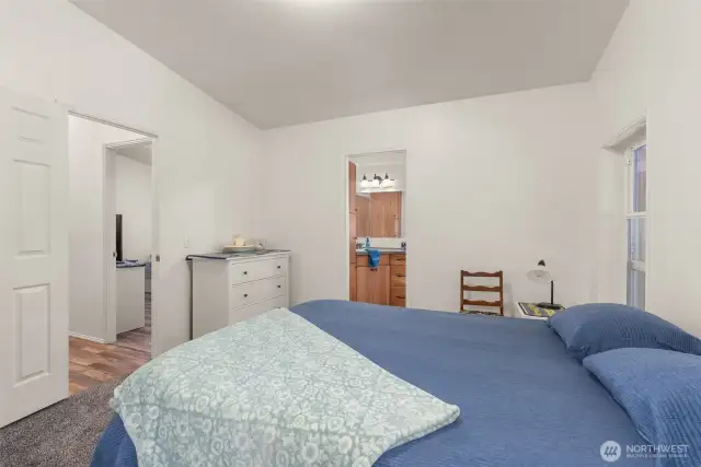 En-suite bath offers convenience and comfort right off the primary suite.