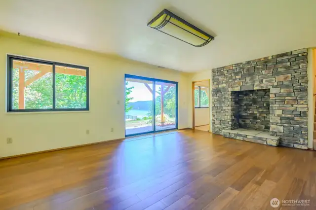 Lower living area