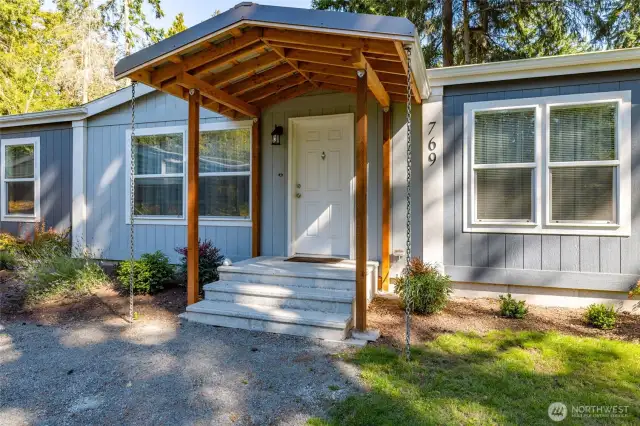 Covered front porch