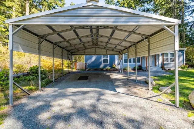 Two car carport parking , 20X25