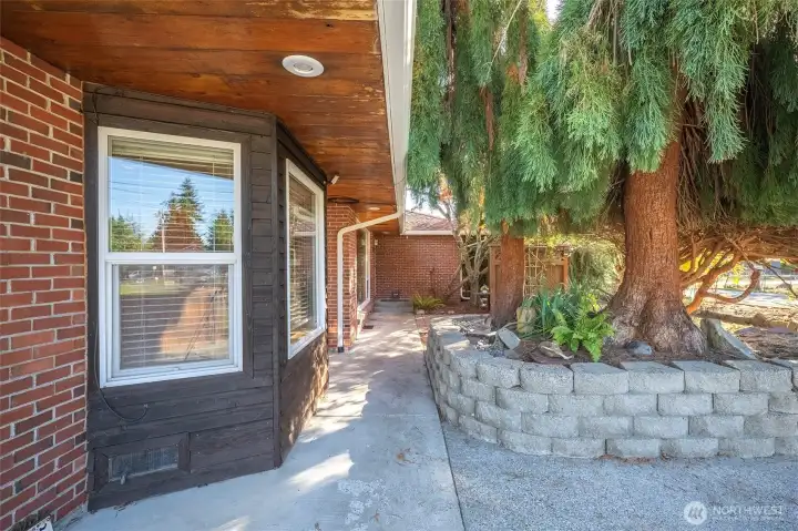 Walk way to front door
