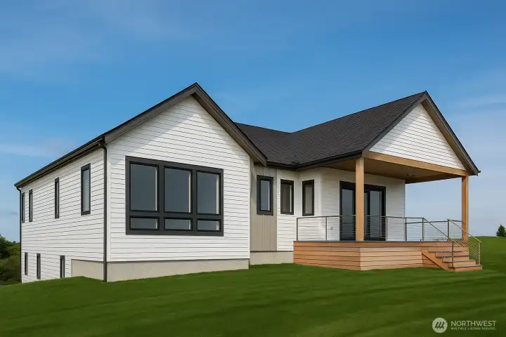 The images included in this listing are artist's renderings and are for illustrative purposes only. They represent the proposed design and layout of the property and may not reflect the final construction, finishes, or features. Actual features, finishes, and dimensions may differ from those shown.THIS IS RENDERING REPRESENTS THE NEW CONSTRUCTION BUILD OPTION