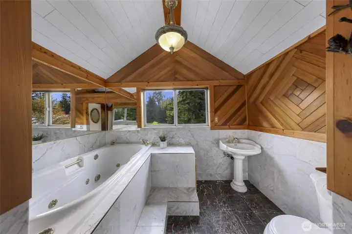 Custom woodwork throughout.