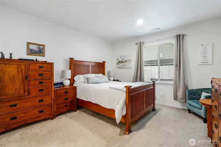 Who doesn't like a lot of space in the primary bedroom?  That includes the natural light coming in this side of the house.