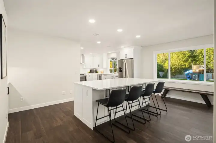 The well appointed kitchen just had a major make over.