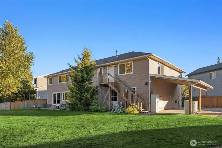 Professionally landscaped in 2025 (Firewise Landscape: river rock and fire resistant plants)