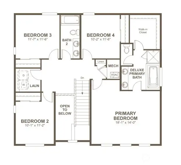 2nd floor - Measurements are approximate