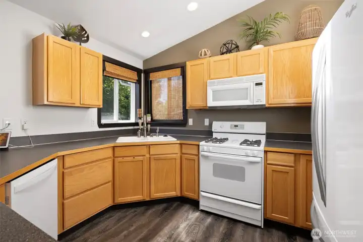 Kitchen with updated appliances