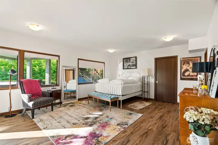 Lower level bedroom.
