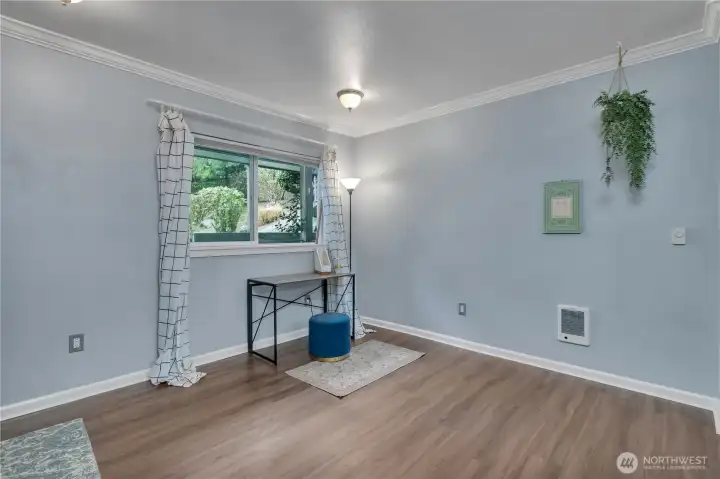 Bright kitchen nook ideal for a desk or small dining area Bright kitchen nook ideal for a desk or small dining area