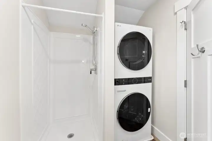 Third level new washer/dryer...
