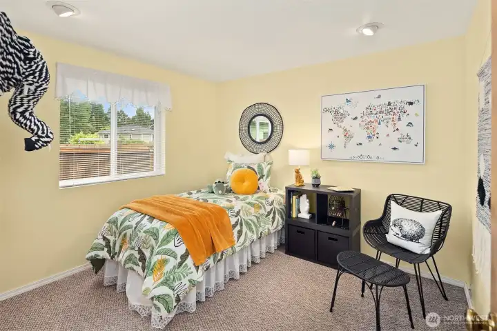 Here is the final secondary bedroom, with 3 in total. Here is the final secondary bedroom, with 3 in total.